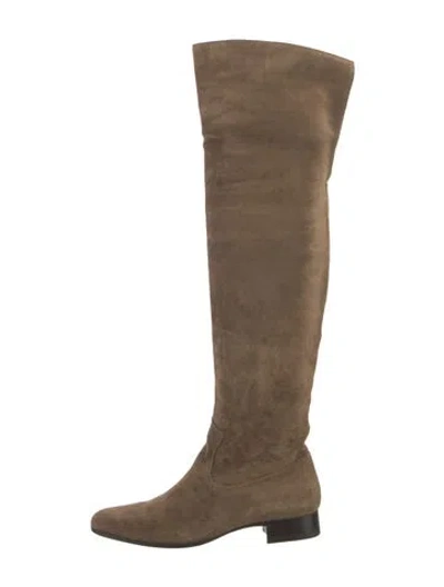 Pre-owned Ralph Lauren Suede Boots In Brown