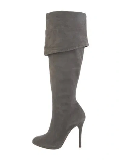 Pre-owned Ralph Lauren Suede Boots In Gray
