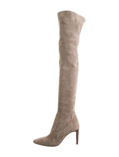 Pre-owned Ralph Lauren Suede Boots In Neutral