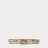Ralph Lauren Suede Cast Concho Belt