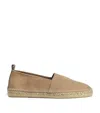 Ralph Lauren Suede Collins Espadrilles In Brown