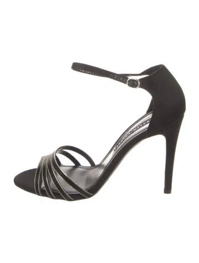 Pre-owned Ralph Lauren Suede D'orsay Pumps In Black