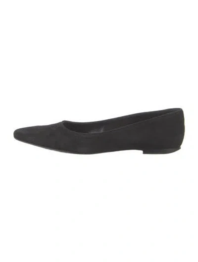 Pre-owned Ralph Lauren Suede Flats In Gray