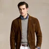 Polo Ralph Lauren Suede Jacket In Antique Smith Brown
