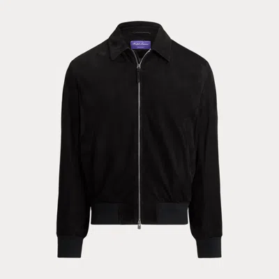 Ralph Lauren Suede Jacket In Black
