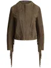 Polo Ralph Lauren Jacke Aus Wildleder In Braun