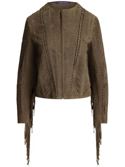 Polo Ralph Lauren Jacke Aus Wildleder In Braun