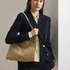 Ralph Lauren Suede Large Bradley Shopper Tote Bag