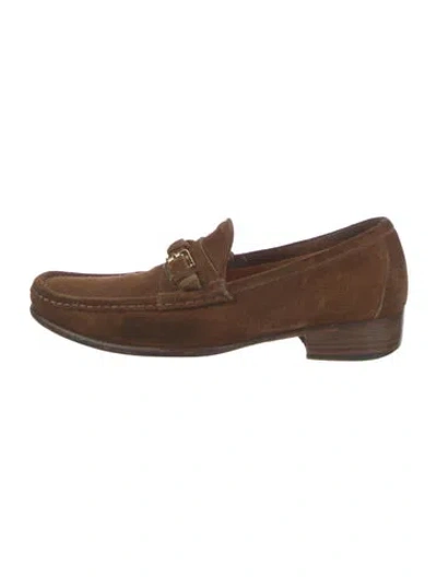 Pre-owned Ralph Lauren Suede Loafers In Brown