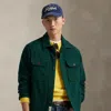 Ralph Lauren Suede-patch Wool Twill Overshirt
