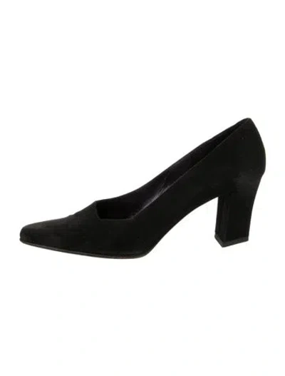 Pre-owned Ralph Lauren Suede Pumps In Black