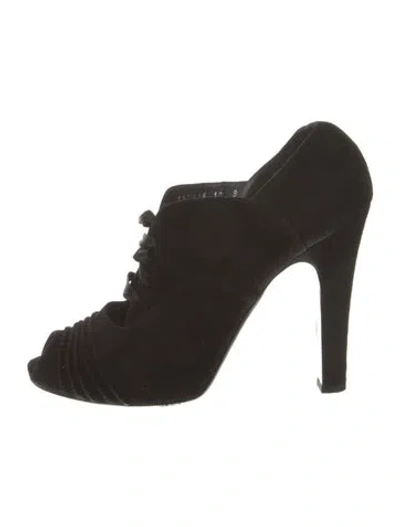 Pre-owned Ralph Lauren Suede Pumps In Black