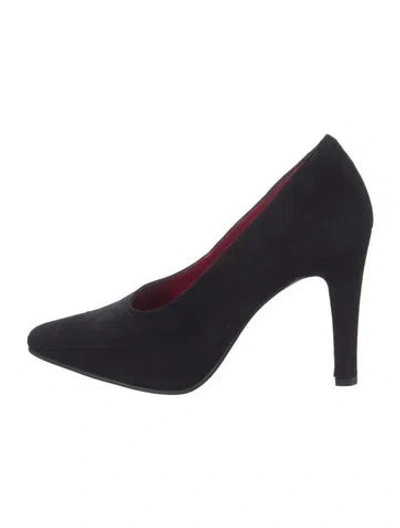 Pre-owned Ralph Lauren Suede Pumps In Black