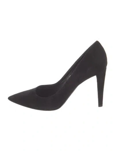 Pre-owned Ralph Lauren Suede Pumps In Black