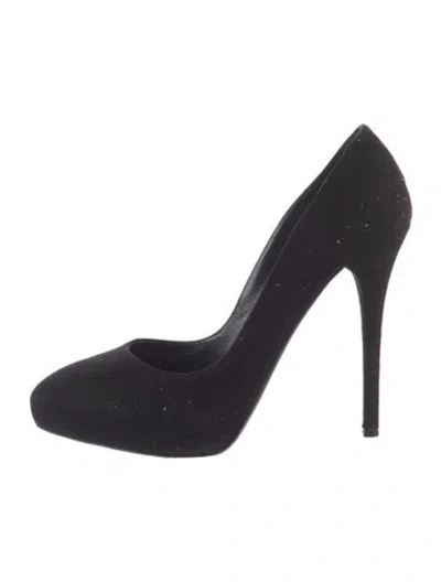 Pre-owned Ralph Lauren Suede Pumps In Black
