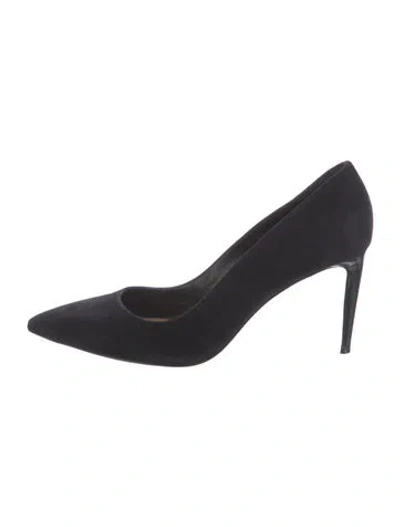 Pre-owned Ralph Lauren Suede Pumps In Black