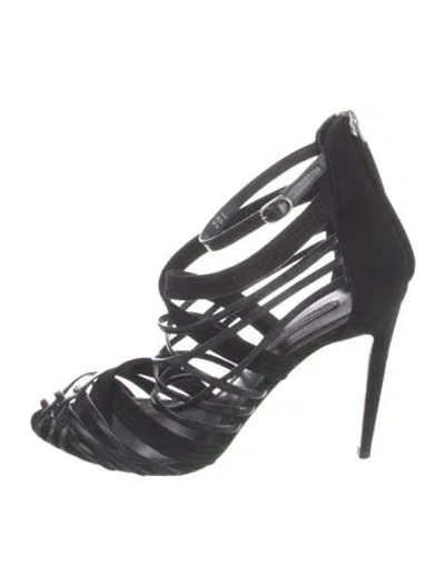 Pre-owned Ralph Lauren Suede Pumps In Black