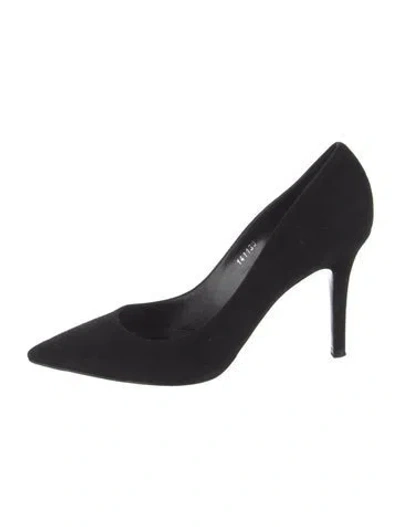 Pre-owned Ralph Lauren Suede Pumps In Black
