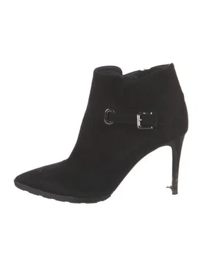Pre-owned Ralph Lauren Suede Pumps In Black