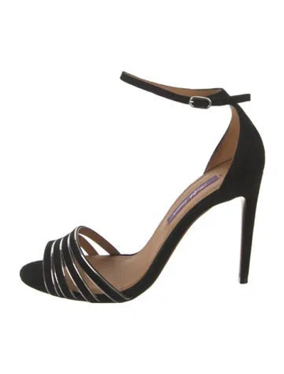 Pre-owned Ralph Lauren Suede Pumps In Blue/gold