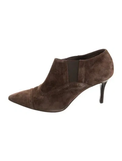 Pre-owned Ralph Lauren Suede Pumps In Brown