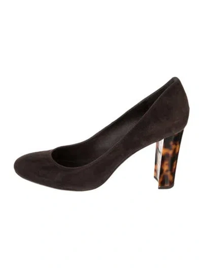 Pre-owned Ralph Lauren Suede Pumps In Brown