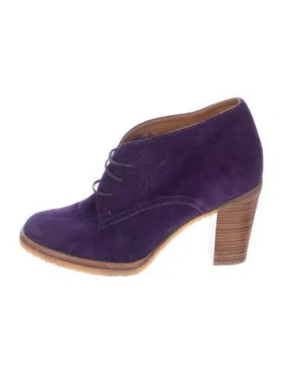 Pre-owned Ralph Lauren Suede Pumps In Purple