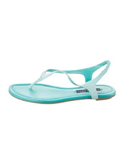 Pre-owned Ralph Lauren Suede Sandals In Blue