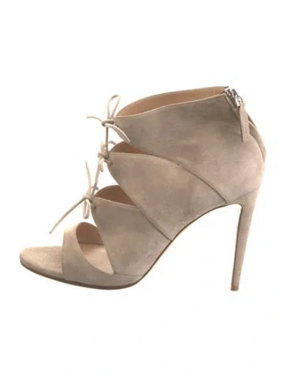 Pre-owned Ralph Lauren Suede Sandals In Gray