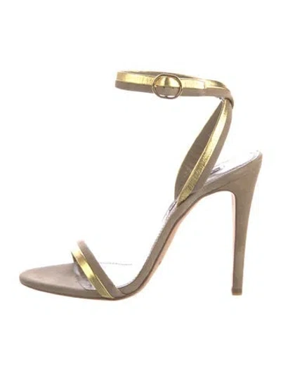 Pre-owned Ralph Lauren Suede Sandals In Gray