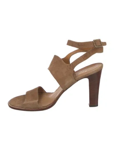 Pre-owned Ralph Lauren Suede Sandals In Neutral