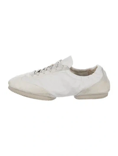 Pre-owned Ralph Lauren Suede Sneakers In White