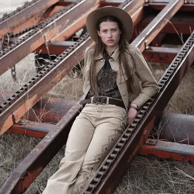 Ralph Lauren Suede-fringe Tan Denim Jacket In Washed Tan In Brown