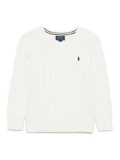 Ralph Lauren Kids' Sweater In White