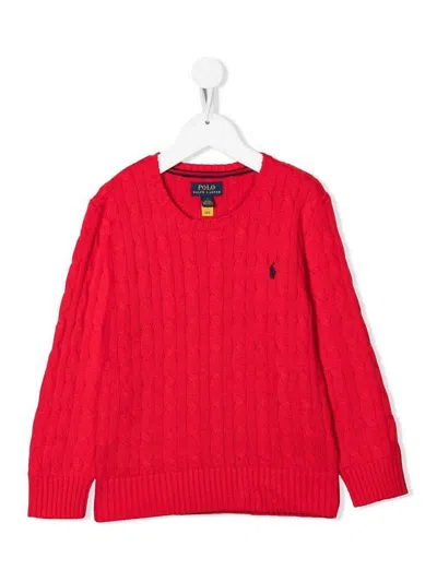 Ralph Lauren Kids' Sweater In Red
