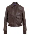 Polo Ralph Lauren Sullivan Leather Jacket In Brown