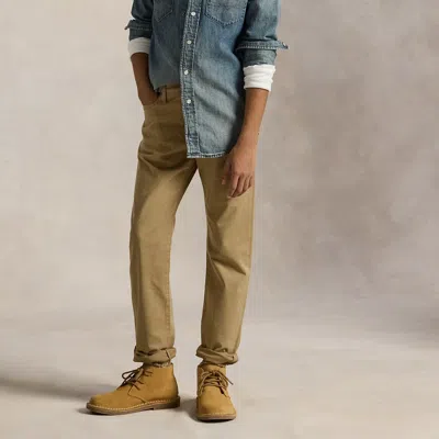 Ralph Lauren Sullivan Slim Stretch Sateen Pant In Desert Khaki In Brown