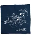 Ralph Lauren Summer Conversational Square Scarf In Blue