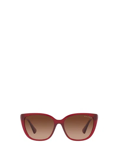 Ralph Lauren Sunglasses In Transparent Bordeaux