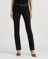 Ralph Lauren Super Stretch Premier Straight Jeans, Regular And Short Lengths In Black