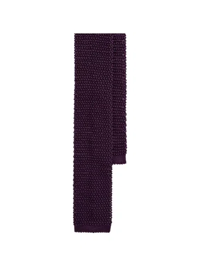 Ralph Lauren Superknit Tie In Purple