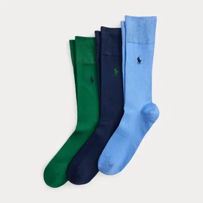 Ralph Lauren Supersoft Trouser Sock 3-pack In Multi