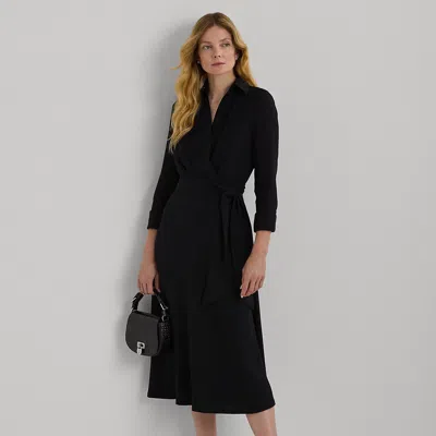 RALPH LAUREN RALPH LAUREN SURPLICE GEORGETTE MIDI DRESS