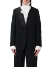 Ralph Lauren Sutton Slim Grain De Poudre Tuxedo Jacket In Black