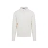 Ralph Lauren Silk-cotton Blend Sweater With Polo Collar