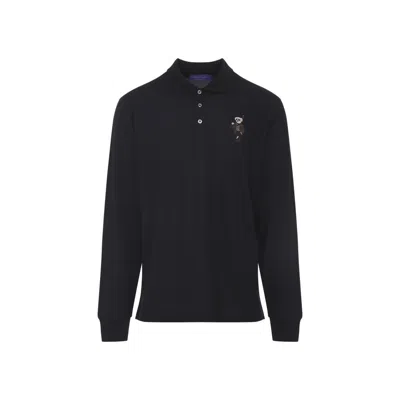 Ralph Lauren Ls Polo Bear Long Sleeve Cardigan In Blue