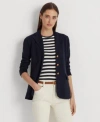 Ralph Lauren Sweater Knit Blazer P Xs Xxl In Blue