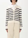 Ralph Lauren Women's Striped Cotton-blend Cardigan In Natural