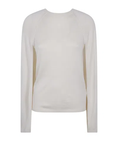 Ralph Lauren Sweater Round Neck Pullover In White