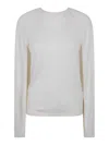 Ralph Lauren Sweater Round Neck Pullover In White